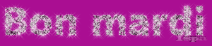 Gif animé Bon mardi violet